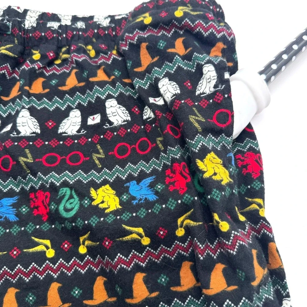 HANNA ANDERSSON XL 100% Organic Cotton Harry Potter Black Fair Isle Pajama Pants
